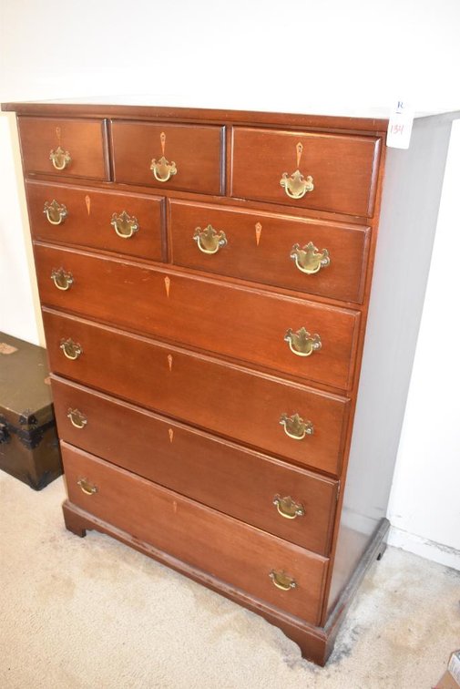 Antique Chest of Drawers - 9 Drawers