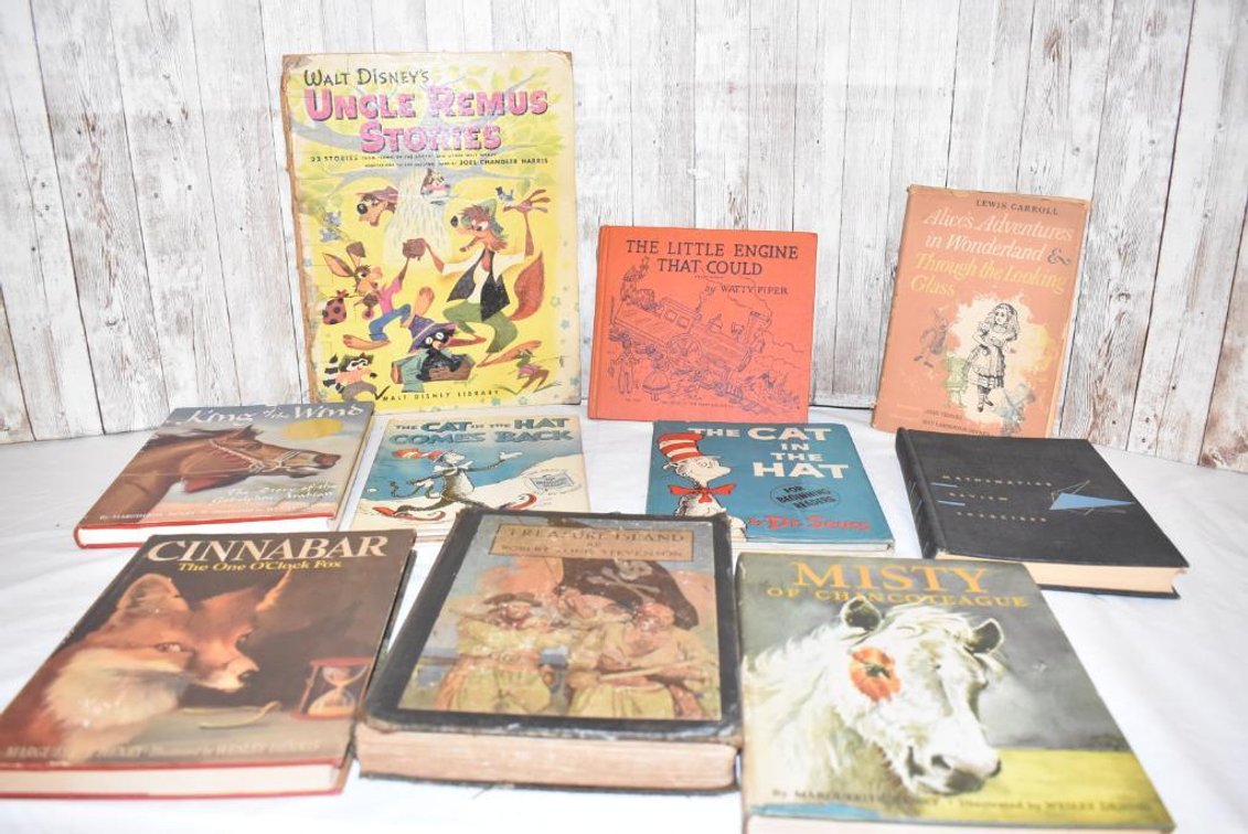 Vintage Books - Uncle Remus, Dr. Seuss, Treausre Island, The Little Engine That Could +