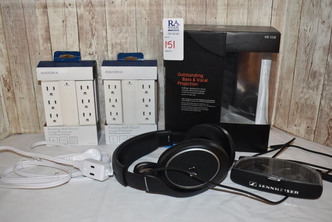 Sennheiser Headphones & Wall Mount Surge Protectors