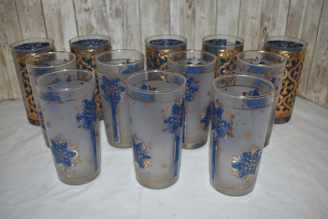 Dozen Vintage Glasses w/ Jackets
