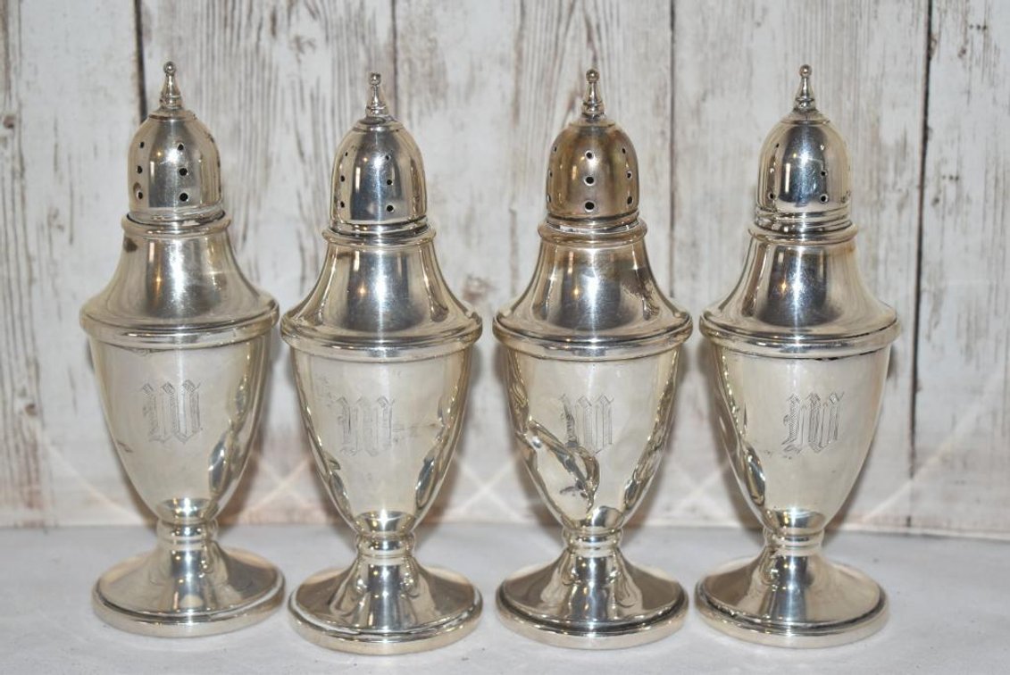 Vintage Silver Plated Salt & Pepper Shakers