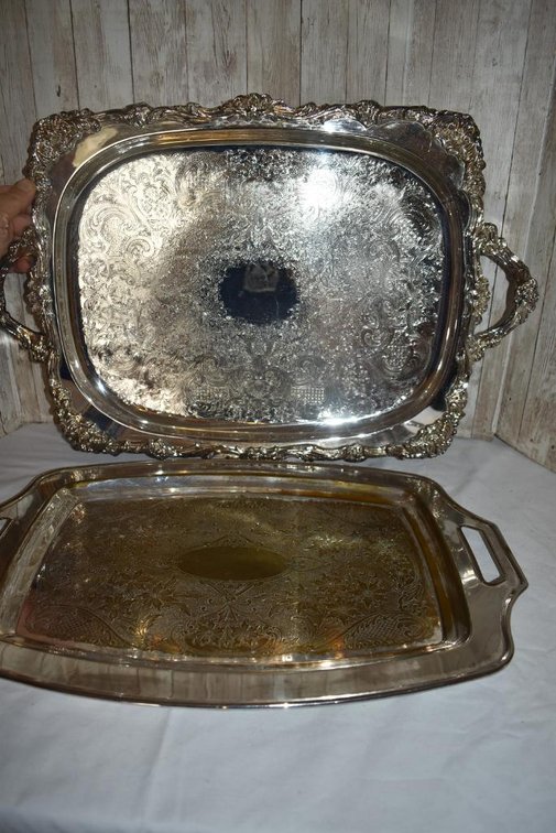 Vintage Silver Plated Trays