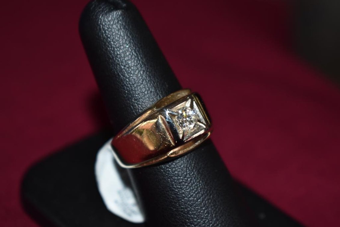 14k 6.60g YG Gents Ring