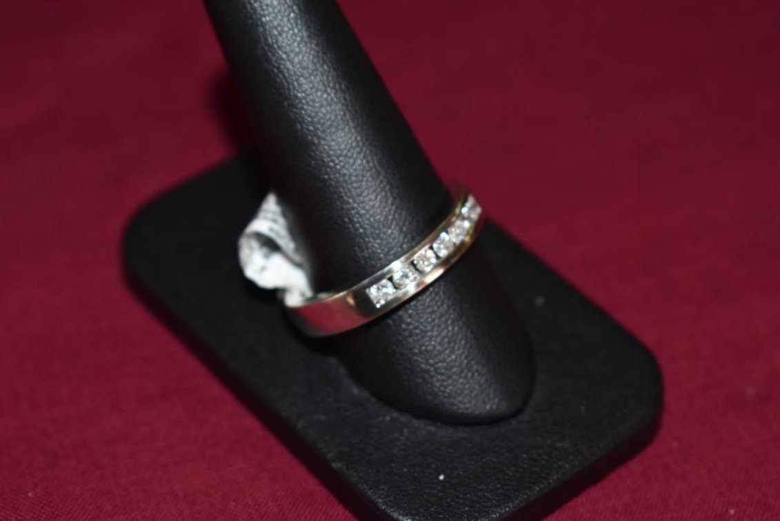 14k 6.30g WG 7 Diamond Wedding Band