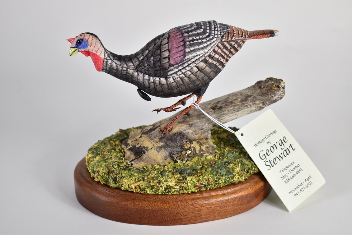 “Wild Tom Turkey” By George Stewart Turkey Statue 