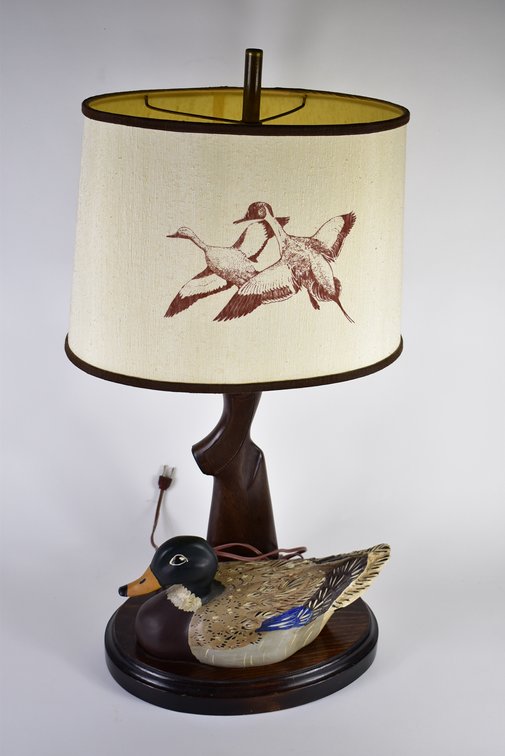 Decorative Duck Decoy & Gun Lamp 