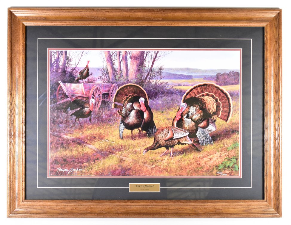 “On The Wagon” By Hayden Lambson Framed Picture 
