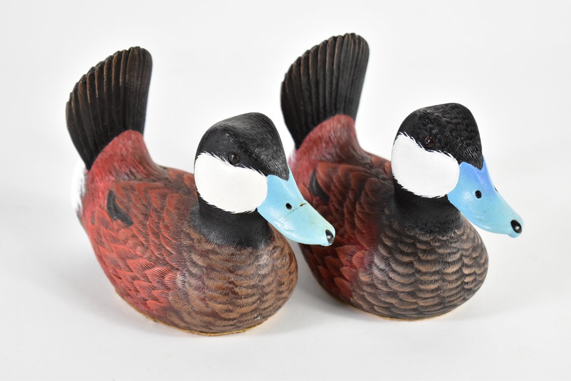 (2) Ducks Unlimited Special Edition 1996-97 Duck Decoy “Ruddy Duck” By J.B. Garton 