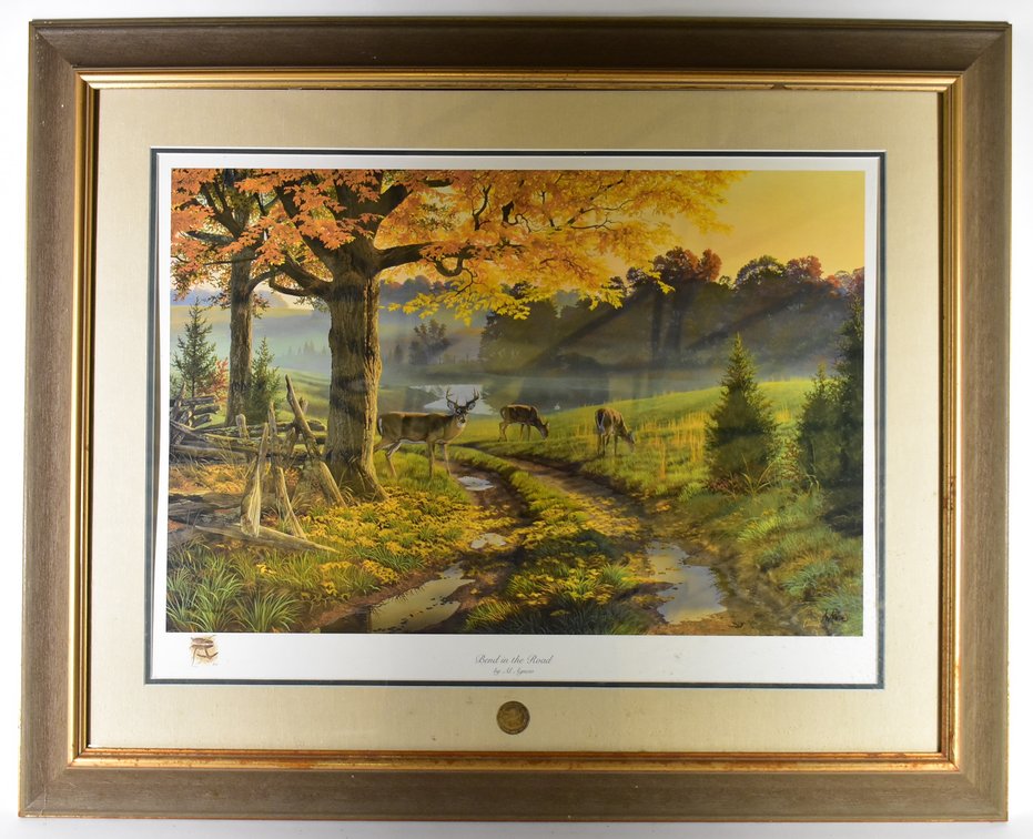 NWTF “Bend In The Road” By Al Agnew Framed Picture 
