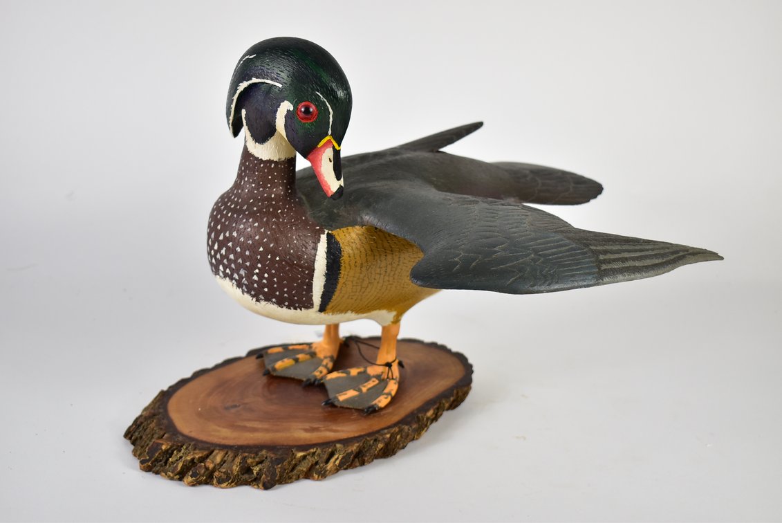 Wood Duck Statue 