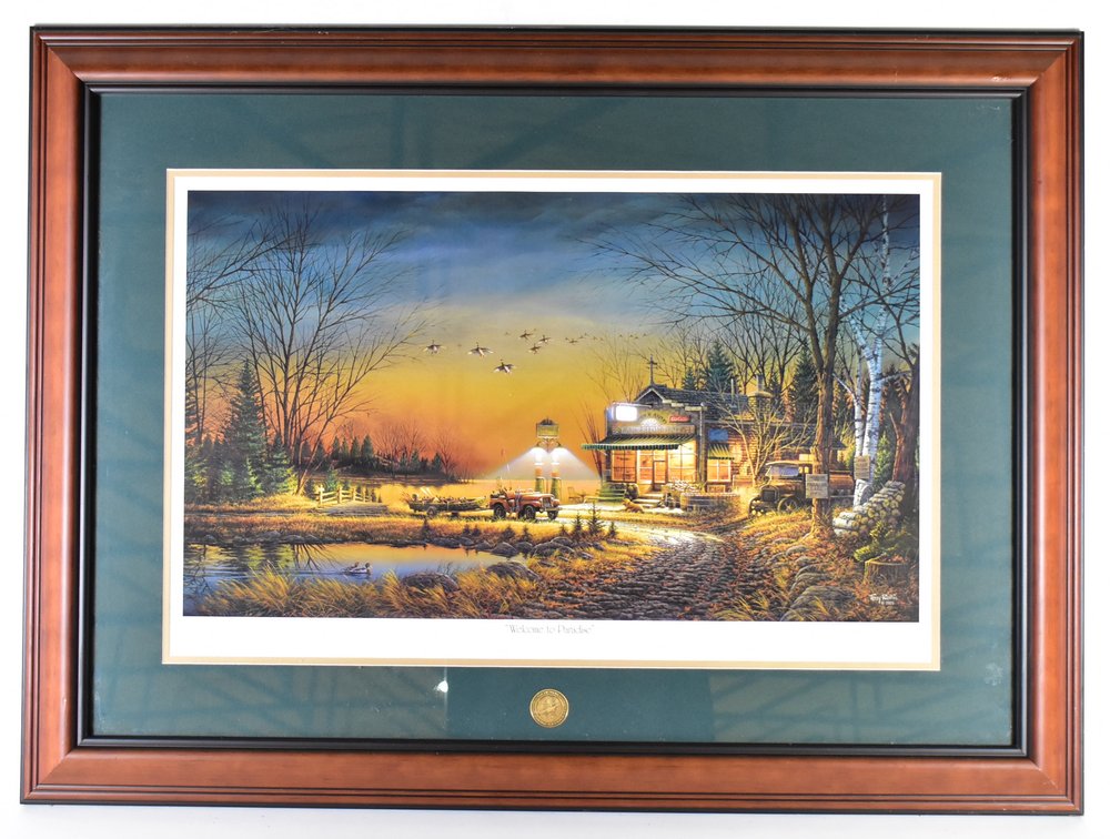 NWTF “Welcome To Paradise” By Terry Redlin Framed Picture 
