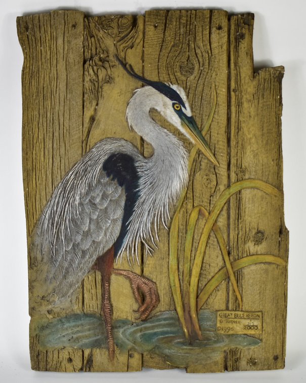 “Great Blue Heron” By G. Turner Wall Decoration 