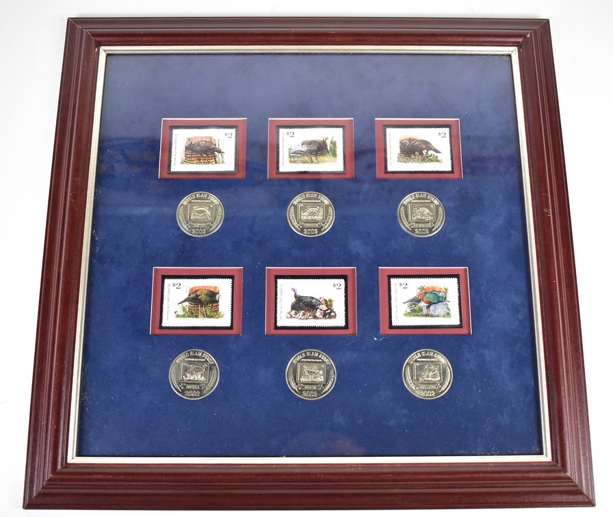 NWTF World Slam Stamp Conservation Series Framed Collection 