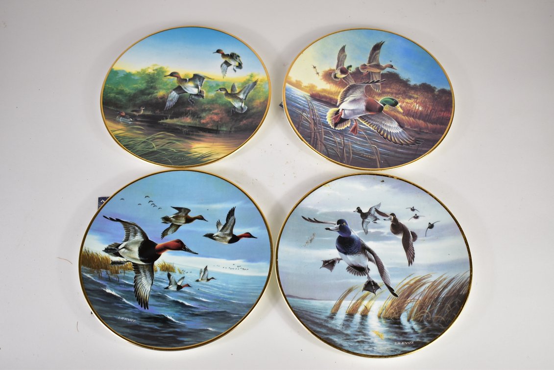 (4) Ducks Unlimited Collectors Plates 