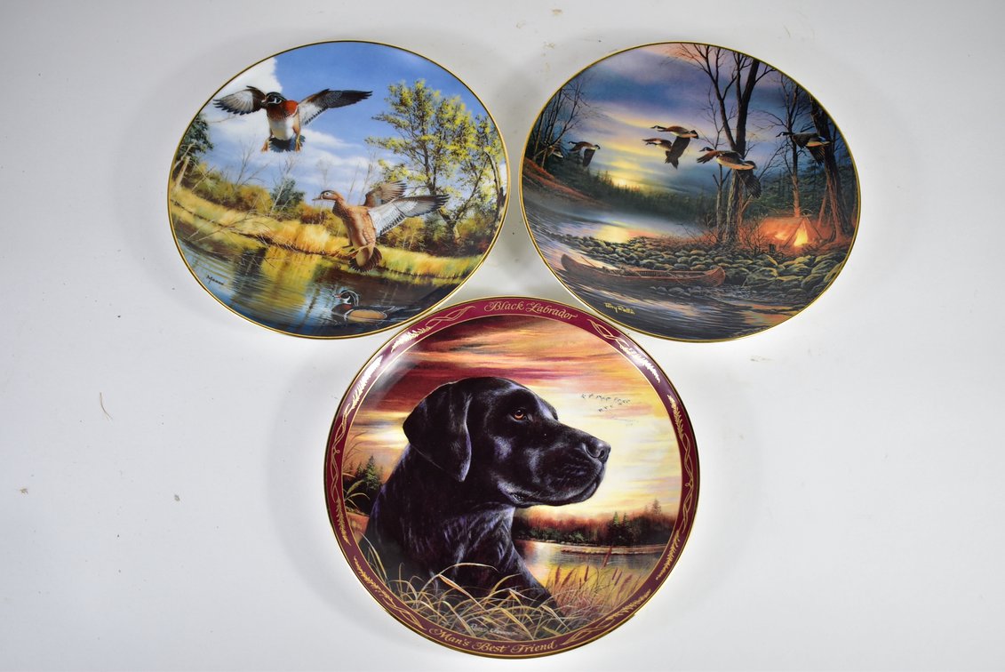 “Sunset Watch”, “Settling In”, & “Evening Glow” Collectors Plates 