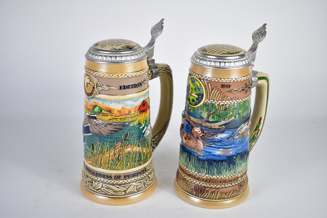 (2) Ducks Unlimited Beer Steins 