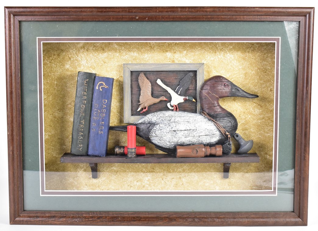 Duck Themed Framed Shadow Box 