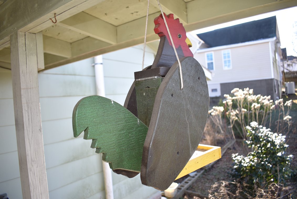Rooster Bird Feeder