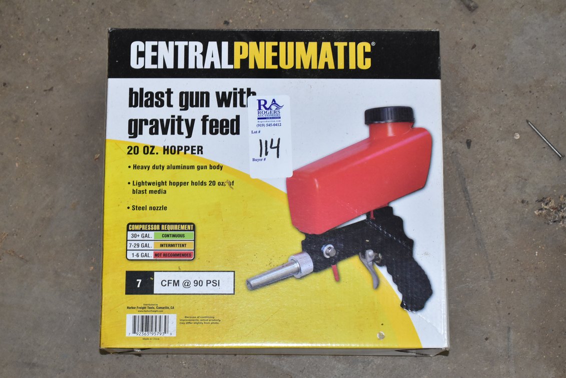 Central Pneumatic Blast Gun w/ Gravity Feed 