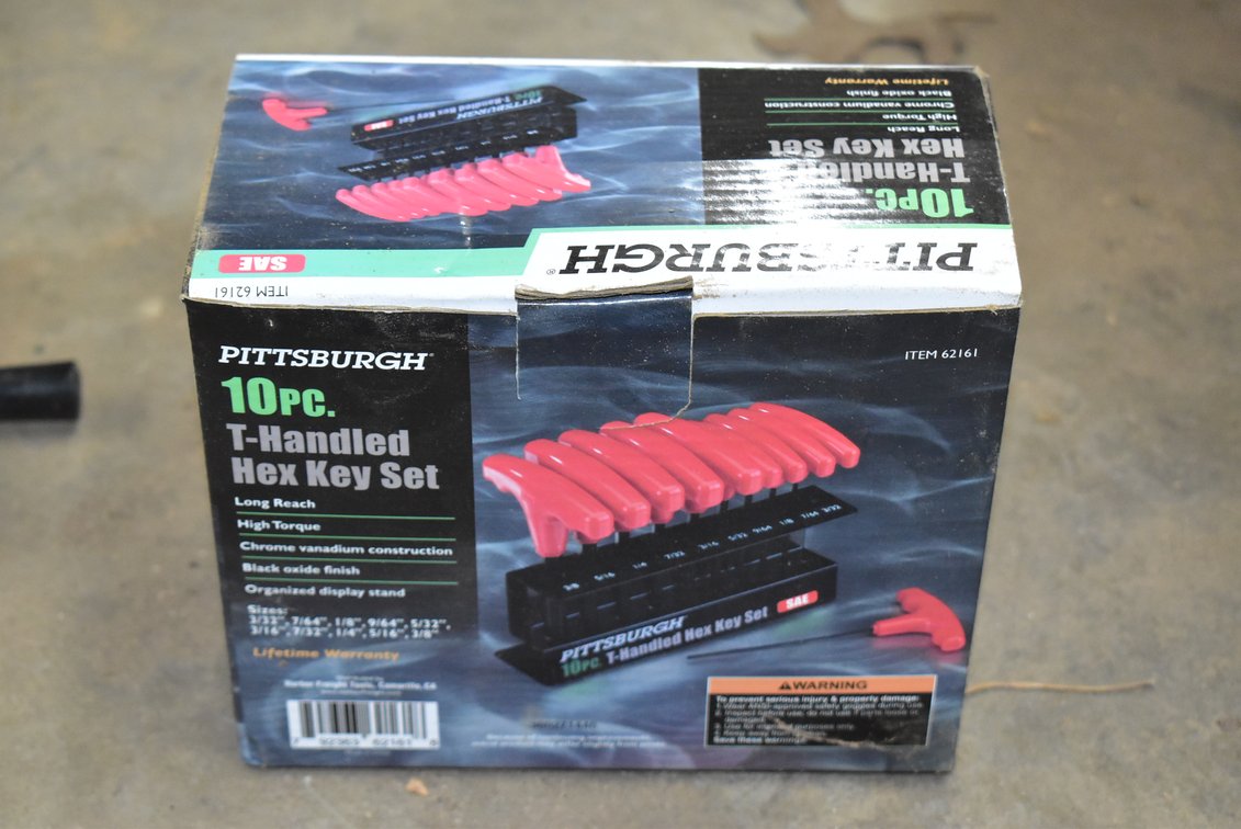 Pittsburg 10 Pc. T-Handled Hex Key Set 