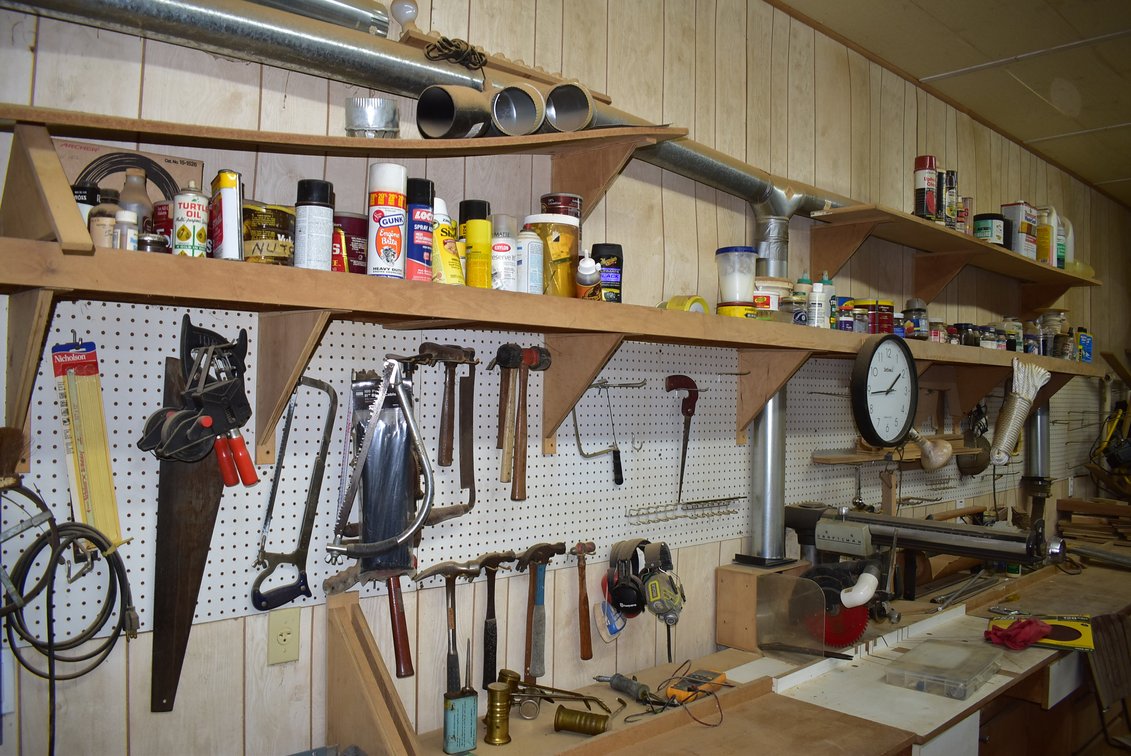 Contents of Wall - Assorted Tools