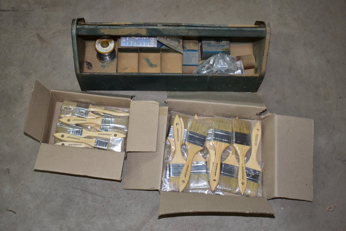 Tool Box w/ Paint Brushes 