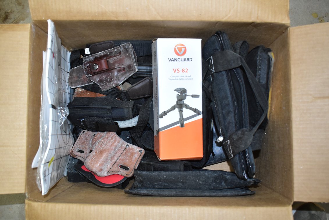 Holsters, Paper Targets, Tripod Stand 