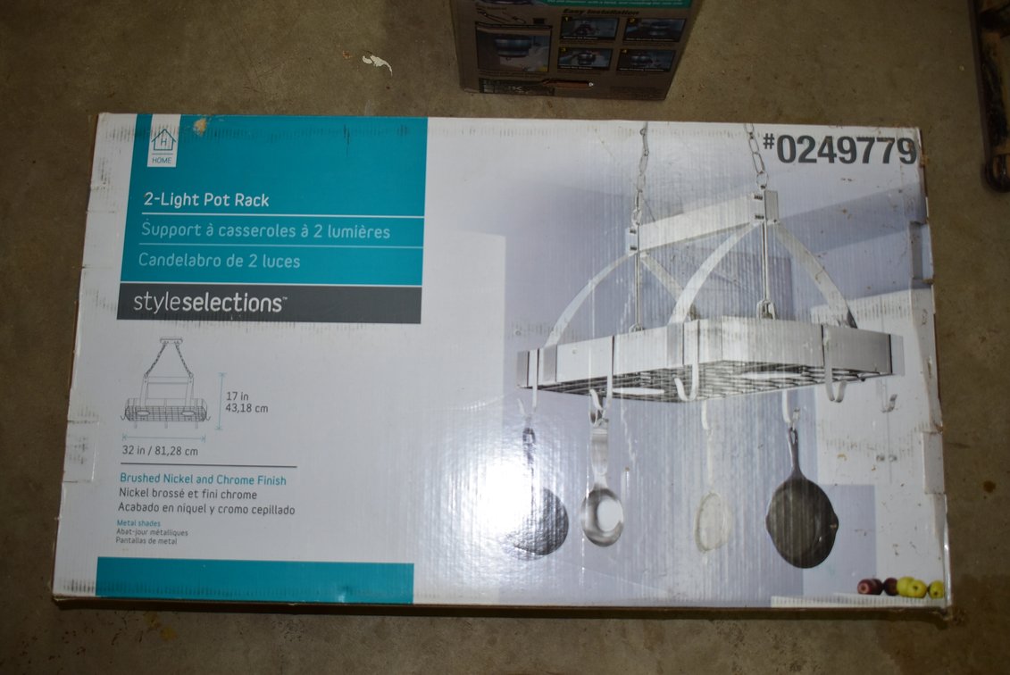 2-Light Pot Rack 