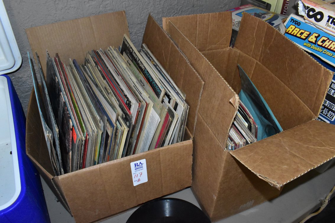 2 Boxes LP Record Albums