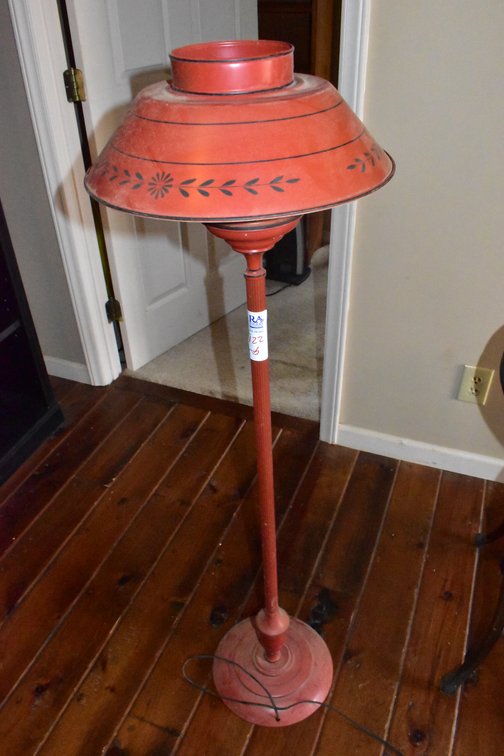 Red Vintage Floor Lamp