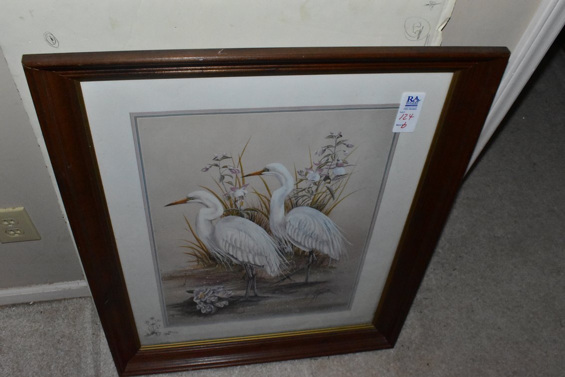 Framed Print w/ Birds