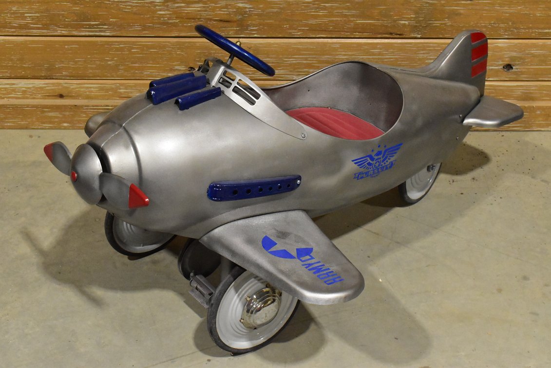 1947 Steelcraft Pursuit US Army Airplane Pedal Car