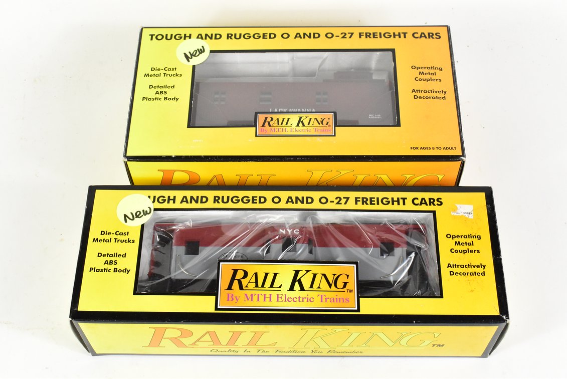Rail King Caboose and Freight Car Train 
