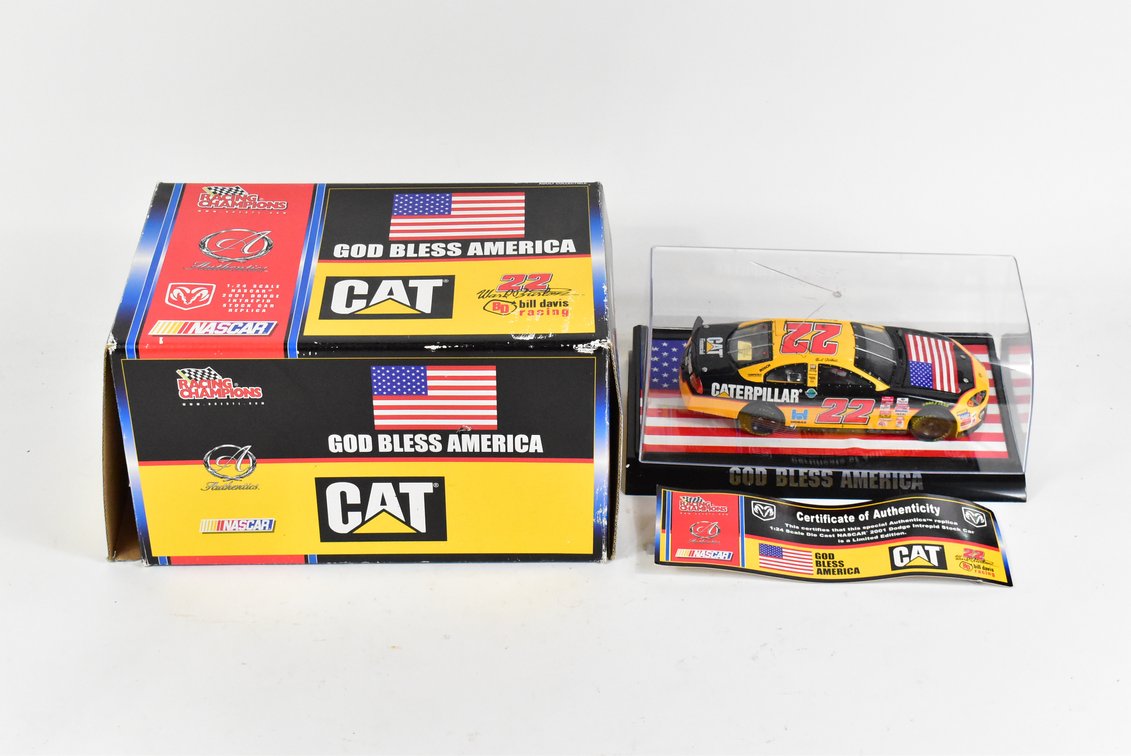 CAT “God Bless America” Toy Nascar Car 