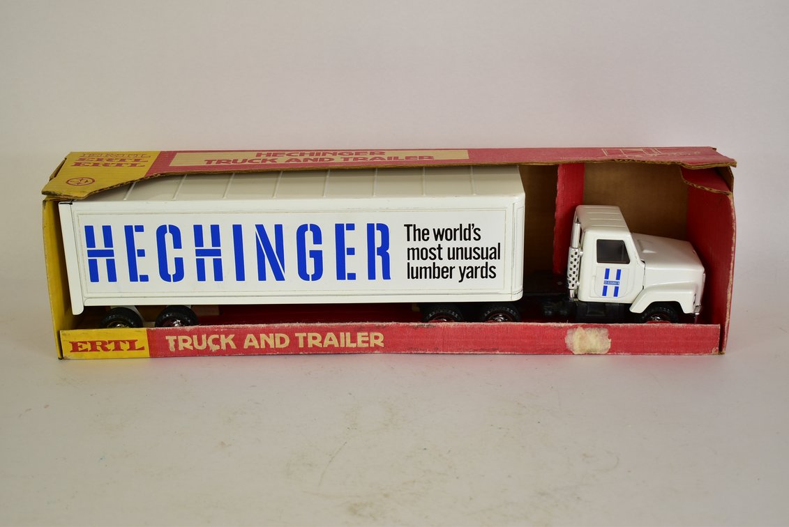ERTL Hechinger Toy Truck & Trailer 