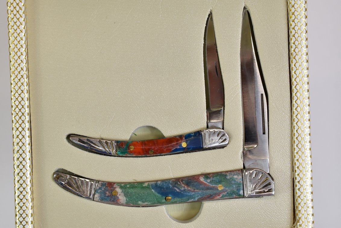 S&D Leopard Pocket Knives 