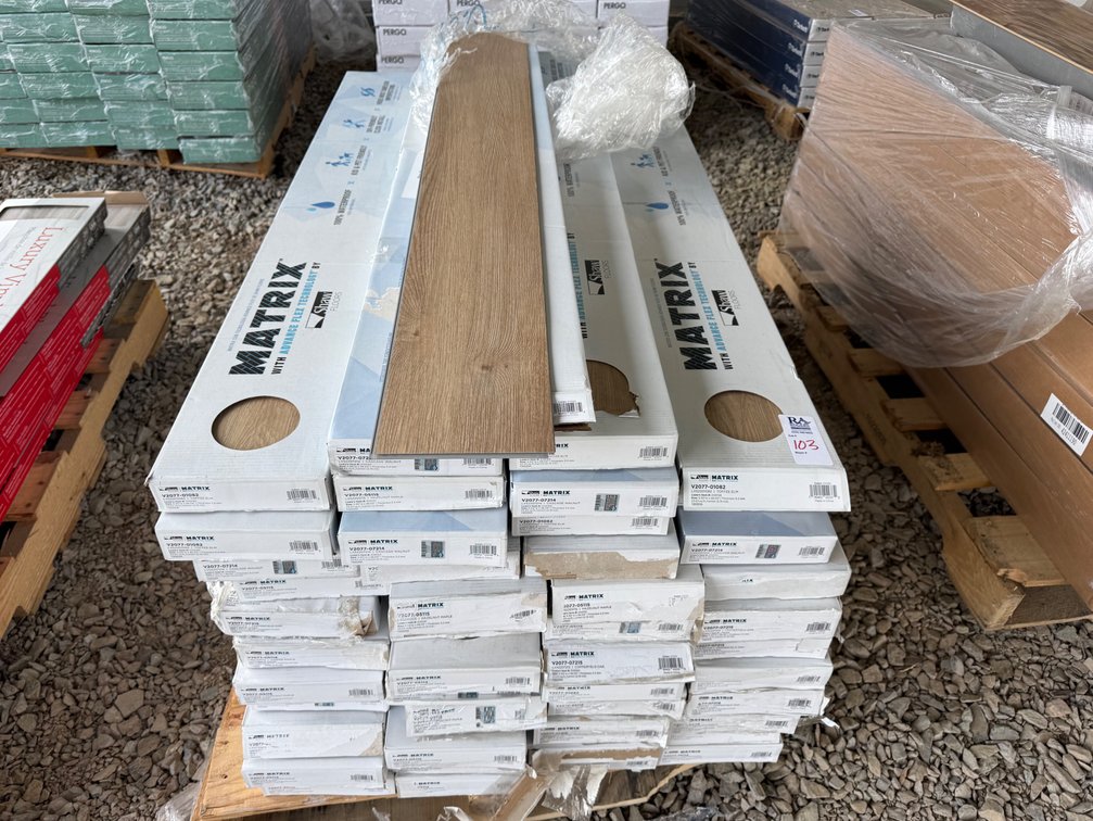 1,110.6 SF  SHAW Cascade Walnut Waterproof Click Vinyl Planks