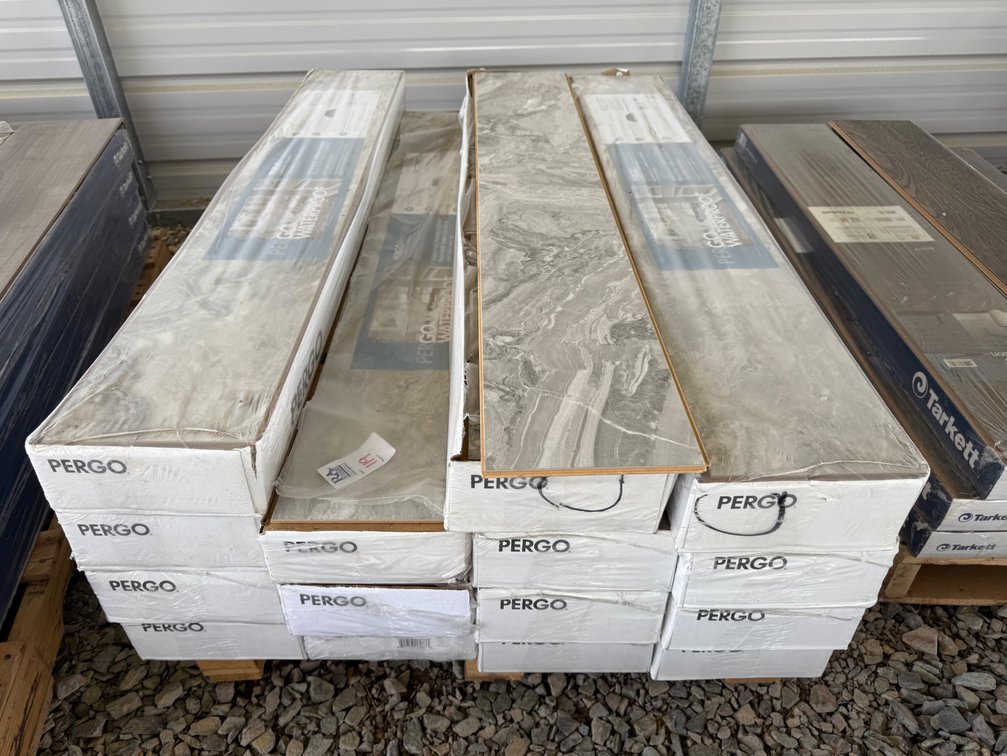 242.9 SF  PERGO LF000979 Graphite Slate Waterproof Click Laminate Planks