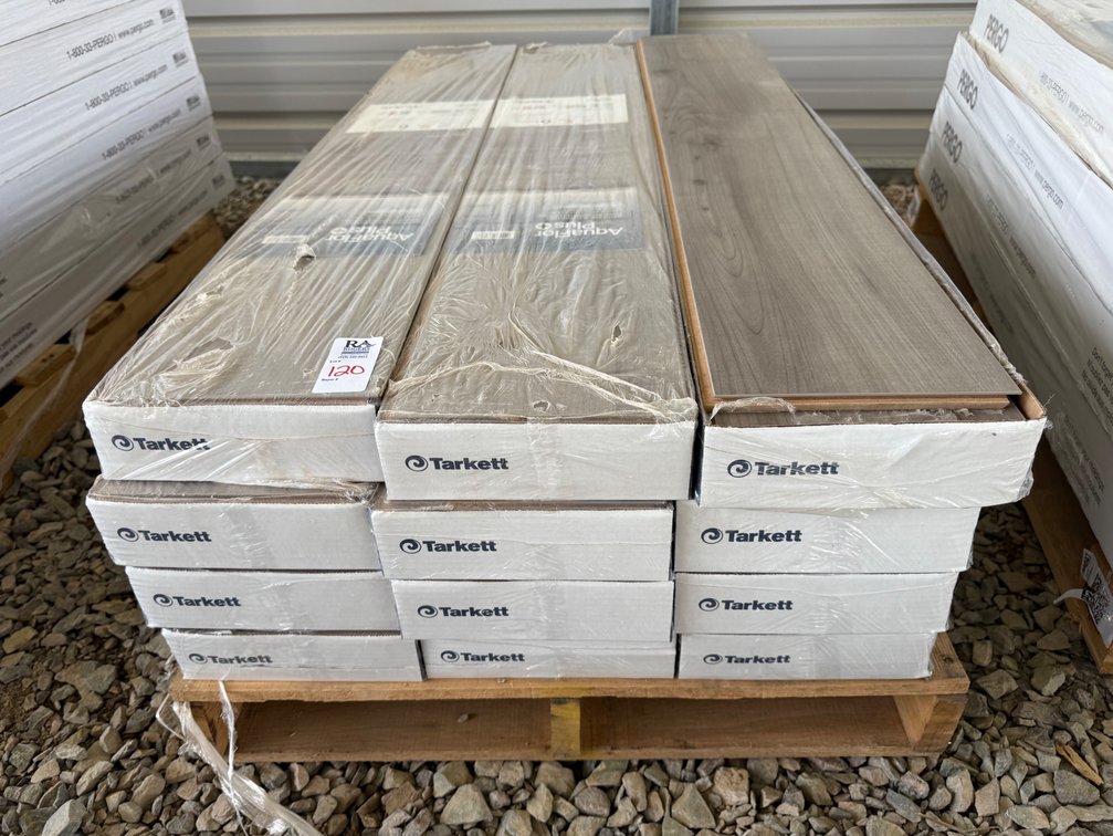 191.2 SF  TARKETT AquaFlor Plus Silver Bend Maple Click Planks