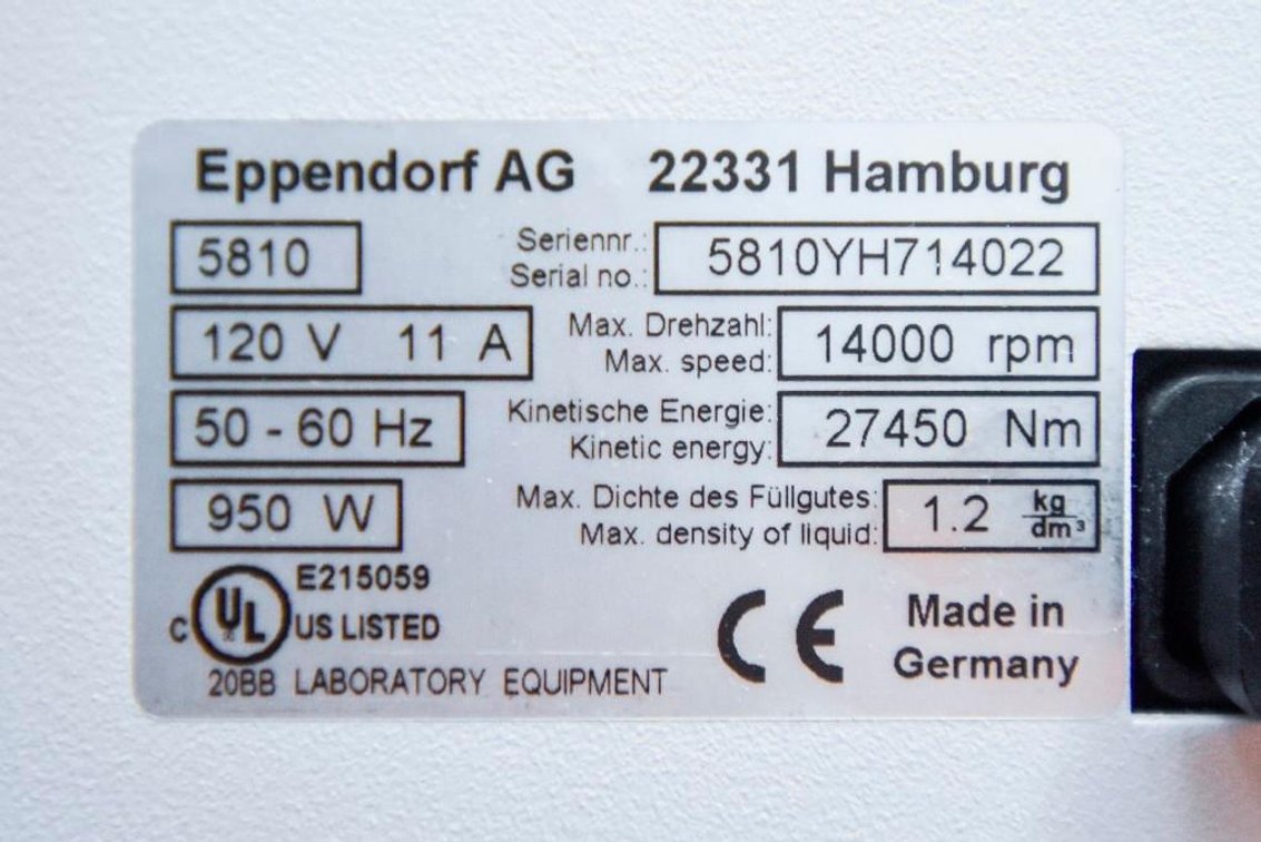 Image for *** NOT AVAILABLE** MJK1750 Eppendorf Centrifuge 5810
