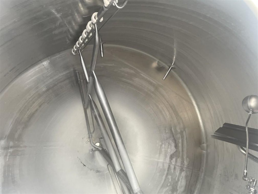 Image for ***SOLD*** MJK1701 2000 Gallon Stainless Steel Steam Jacketed Tank with Cone Bottom Full Sweep Blade
