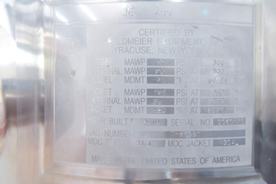 Image for MJK1710 Feldmeier Tank Jacketed 300 L