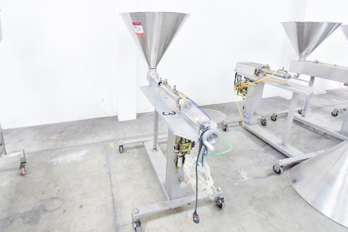 Image for ***SOLD*** MJK1724 Hinds Bock Single Piston Liquid Filler on Casters