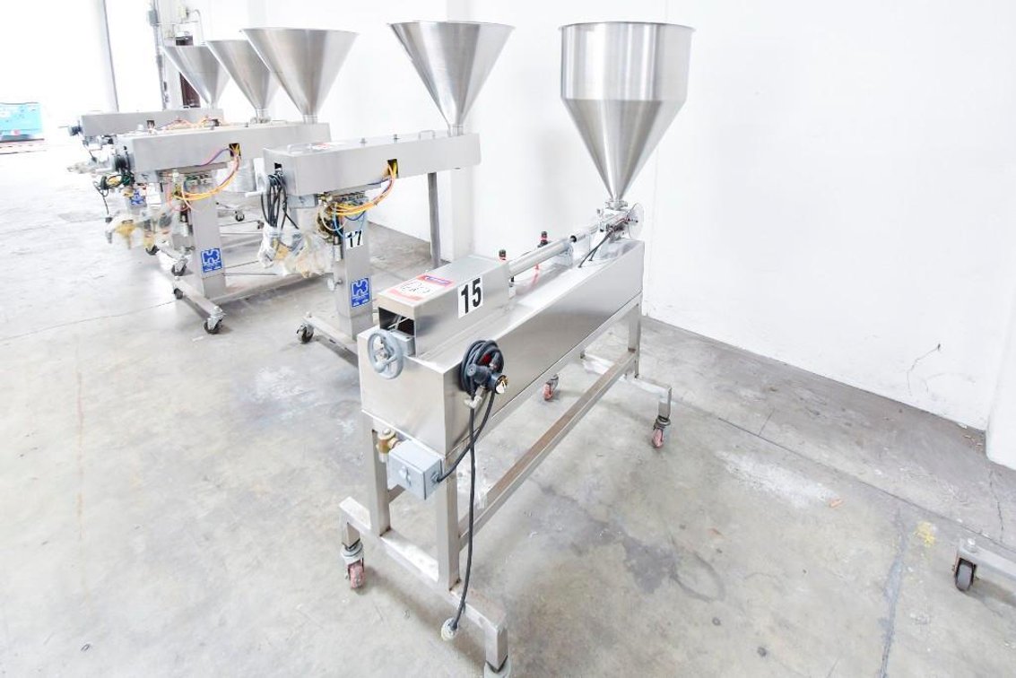 Image for ***SOLD*** MJK1725 Hinds Bock Single Piston Liquid Filler on Casters