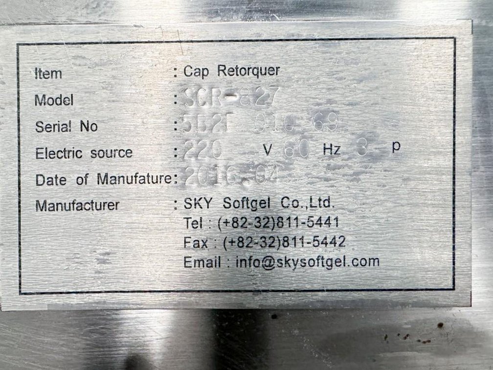 Image for MJK2003 Cap Retorquer&nbsp;SCR \uFFFd 827
