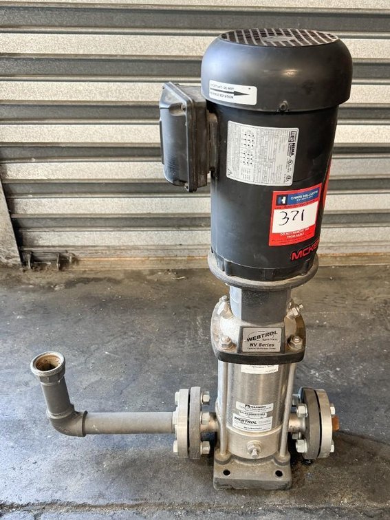 Image for MJK2019 Webtrol NV Series Vertical Multi Stage Pump MDL NV12B12FE3T