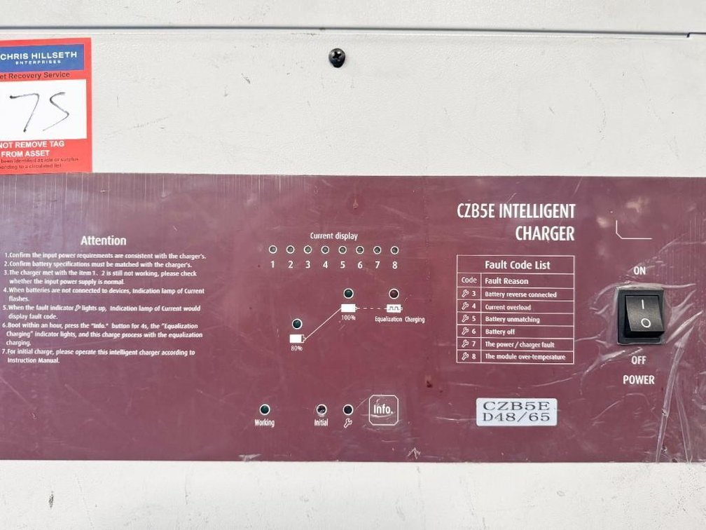 Image for MJK2023 Forklift Electrical Charger MDL CZB5E