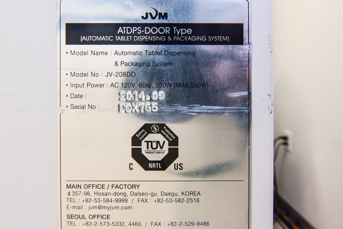 Image for MJK2031 Automatic Tablet Dispensing & Packaging System MDL: JV- 208DO