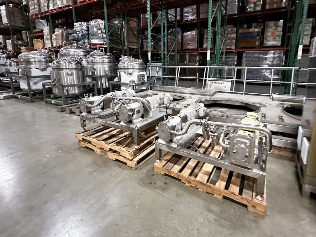 Image for MJK1926 NEW – Process Kitchen System - Process Kitchen, Jacketed, Vacuum, Multi Motion Mixing Kettles, Pumps and Mezzanine