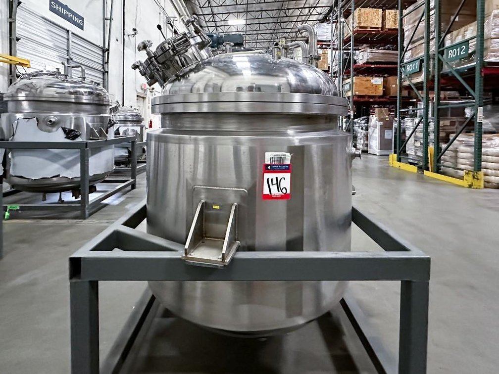Image for MJK1930 NEW - 500 Liter, SS, Fully Jacketed, Vacuum, Triple Motion Mixing Kettle